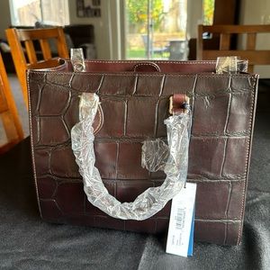 Dooney & Bourke Janine Handbag Espresso with matching Wallet